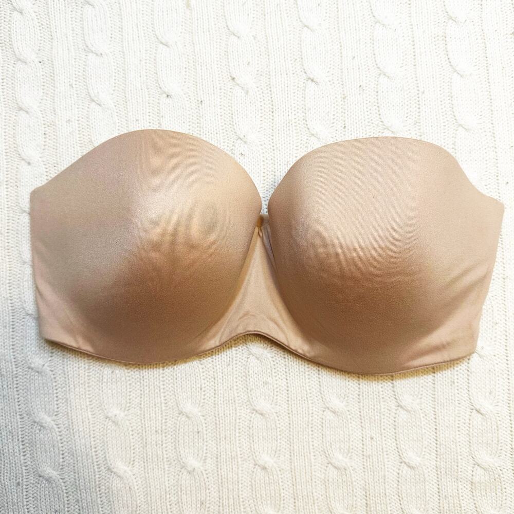 Victoria's Secret Tan Strapless Bra sz 32DDD